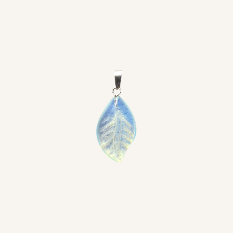 Leaf-Shaped Stone Pendant