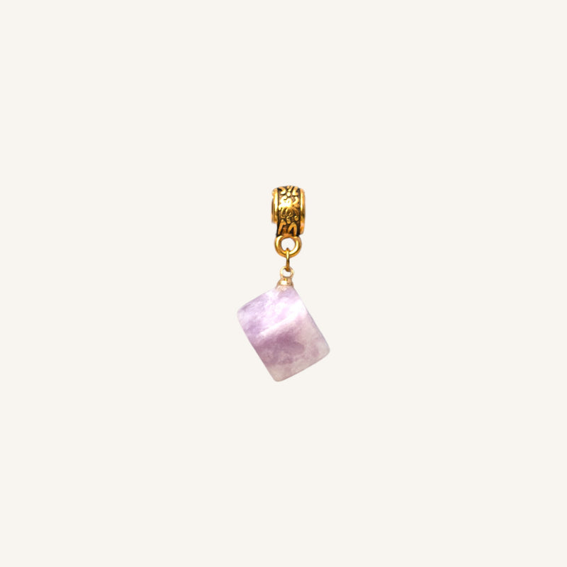 Kunzite Cube Pendant
