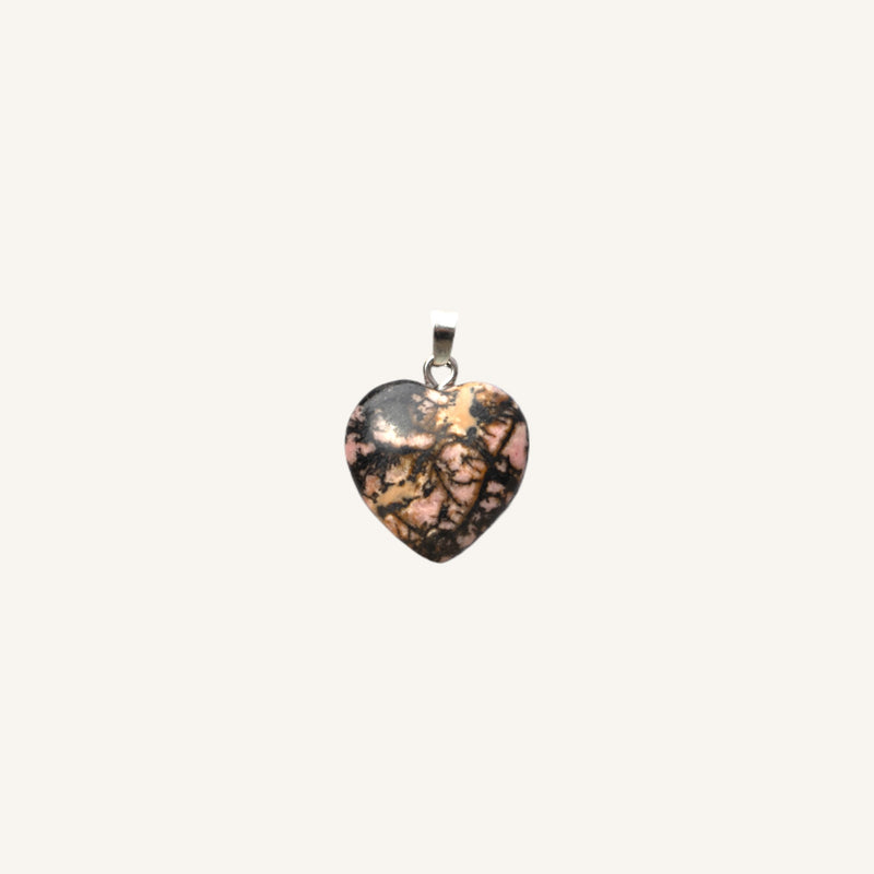 Heart-Shaped Stone Pendant