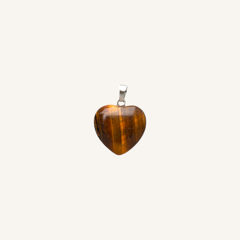 Heart-Shaped Stone Pendant