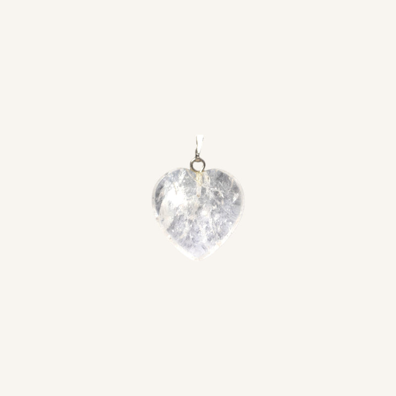 Heart-Shaped Stone Pendant
