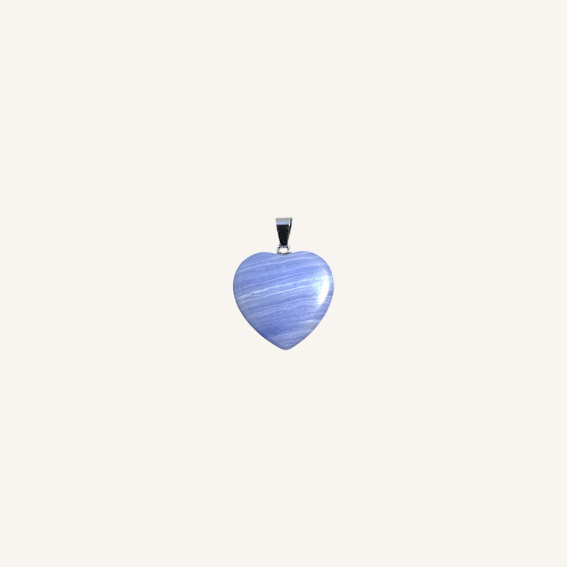 Heart-Shaped Stone Pendant