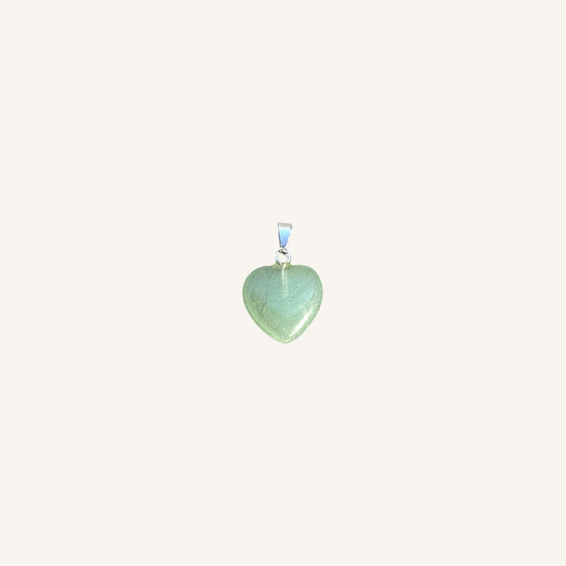 Mini Heart Shaped Stone Pendant