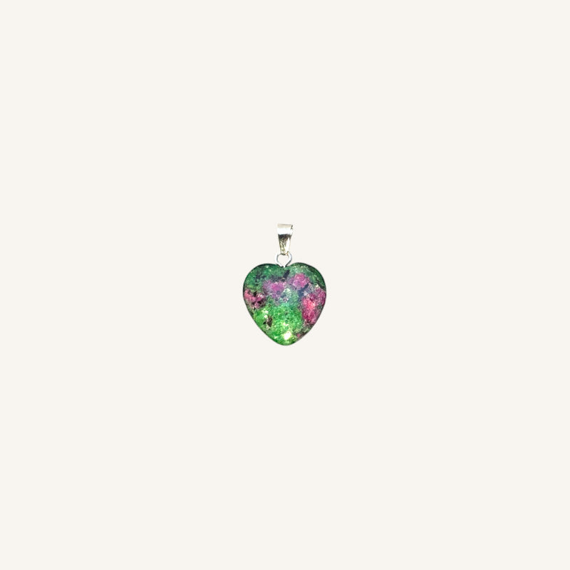 Mini Heart Shaped Stone Pendant