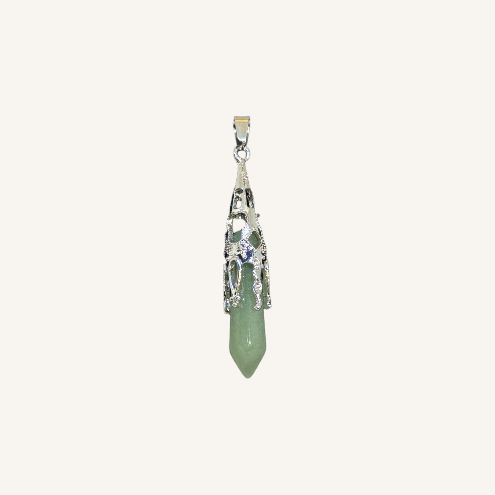 Decorative-Cap Stone Point Pendant
