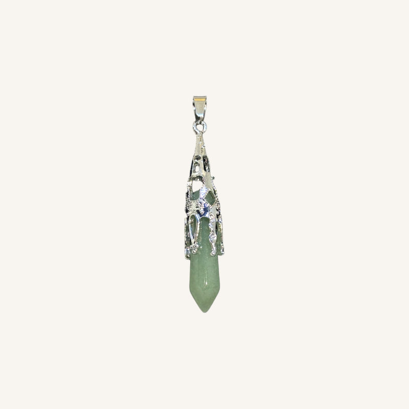 Decorative-Cap Stone Point Pendant