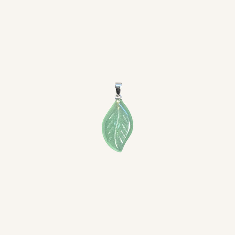 Leaf-Shaped Stone Pendant