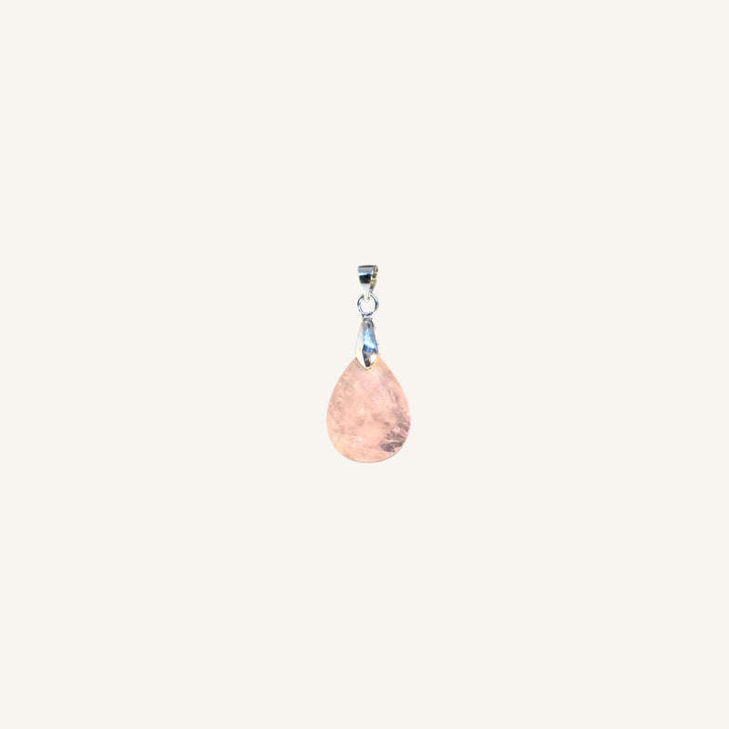 Faceted Teardrop Stone Pendant