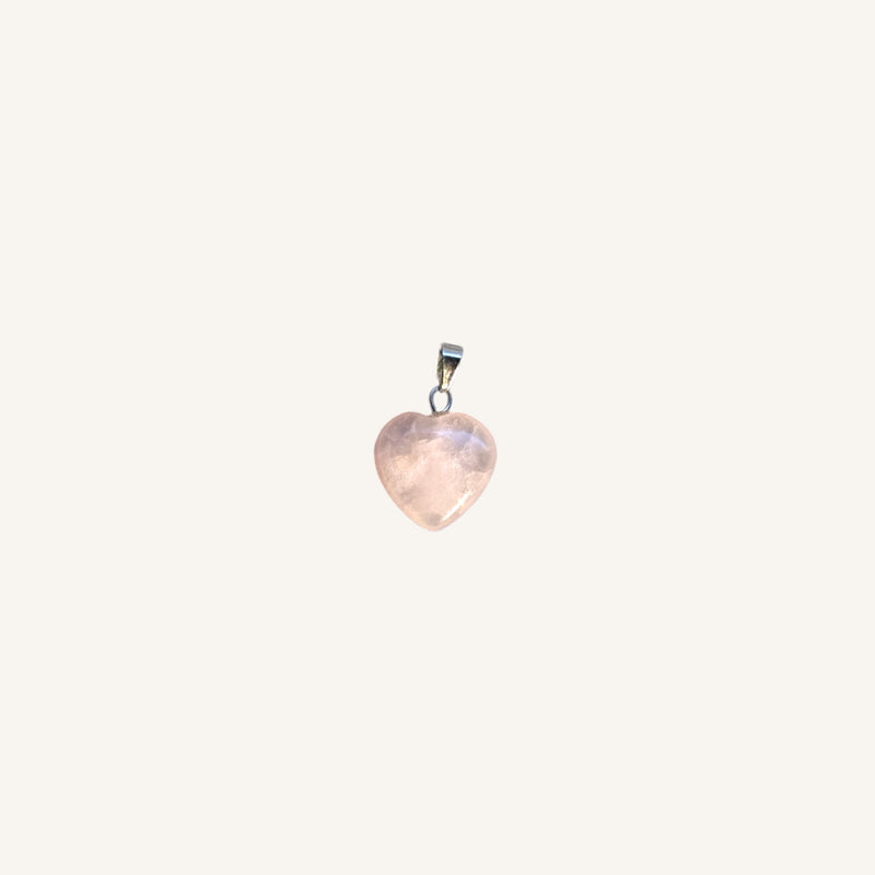 Mini Heart Shaped Stone Pendant