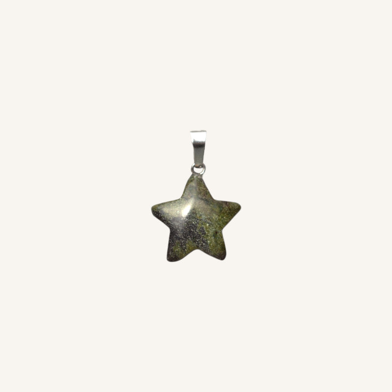 Star-Shaped Stone Pendant