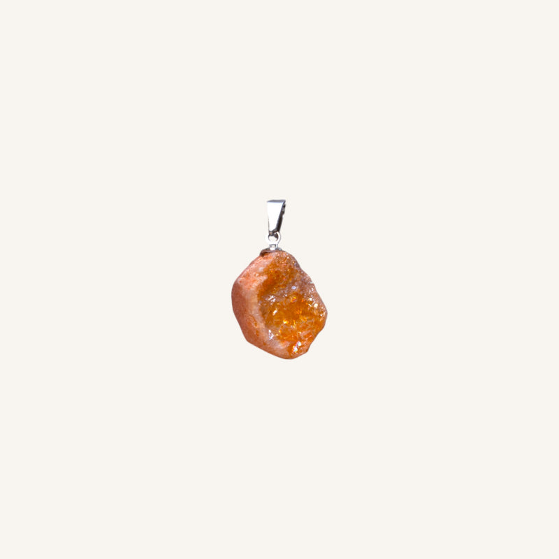 Raw Sunstone Pendant