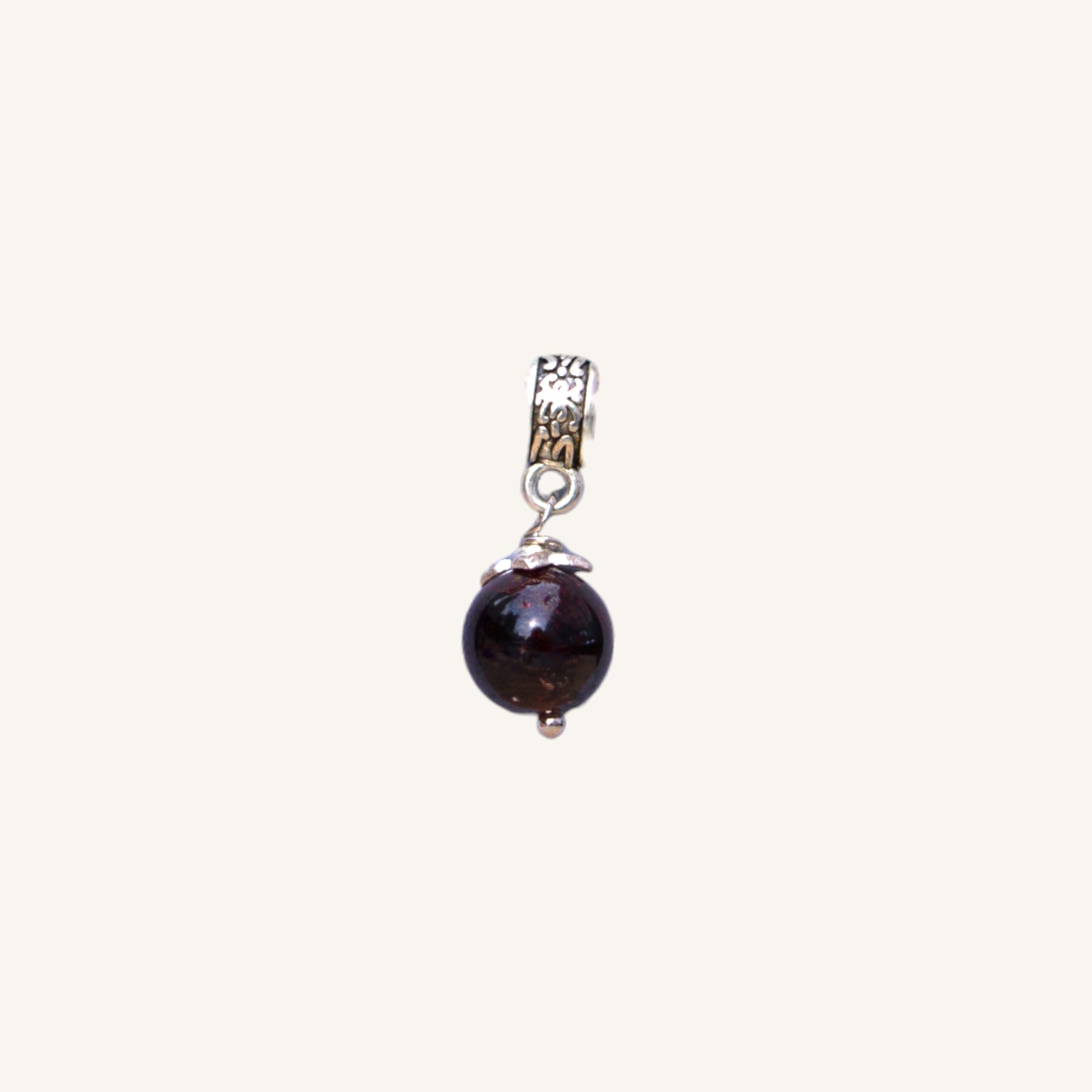 Garnet Ball Pendant