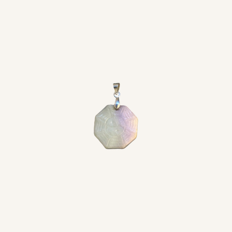 Yin Yang Octagonal Jade Pendant