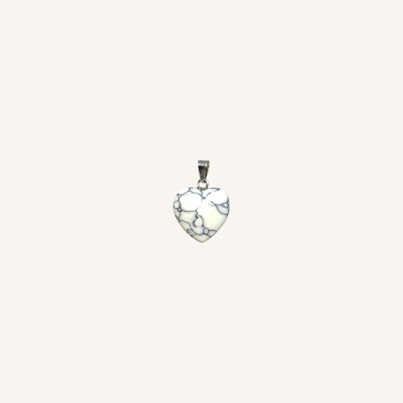 Mini Heart Shaped Stone Pendant