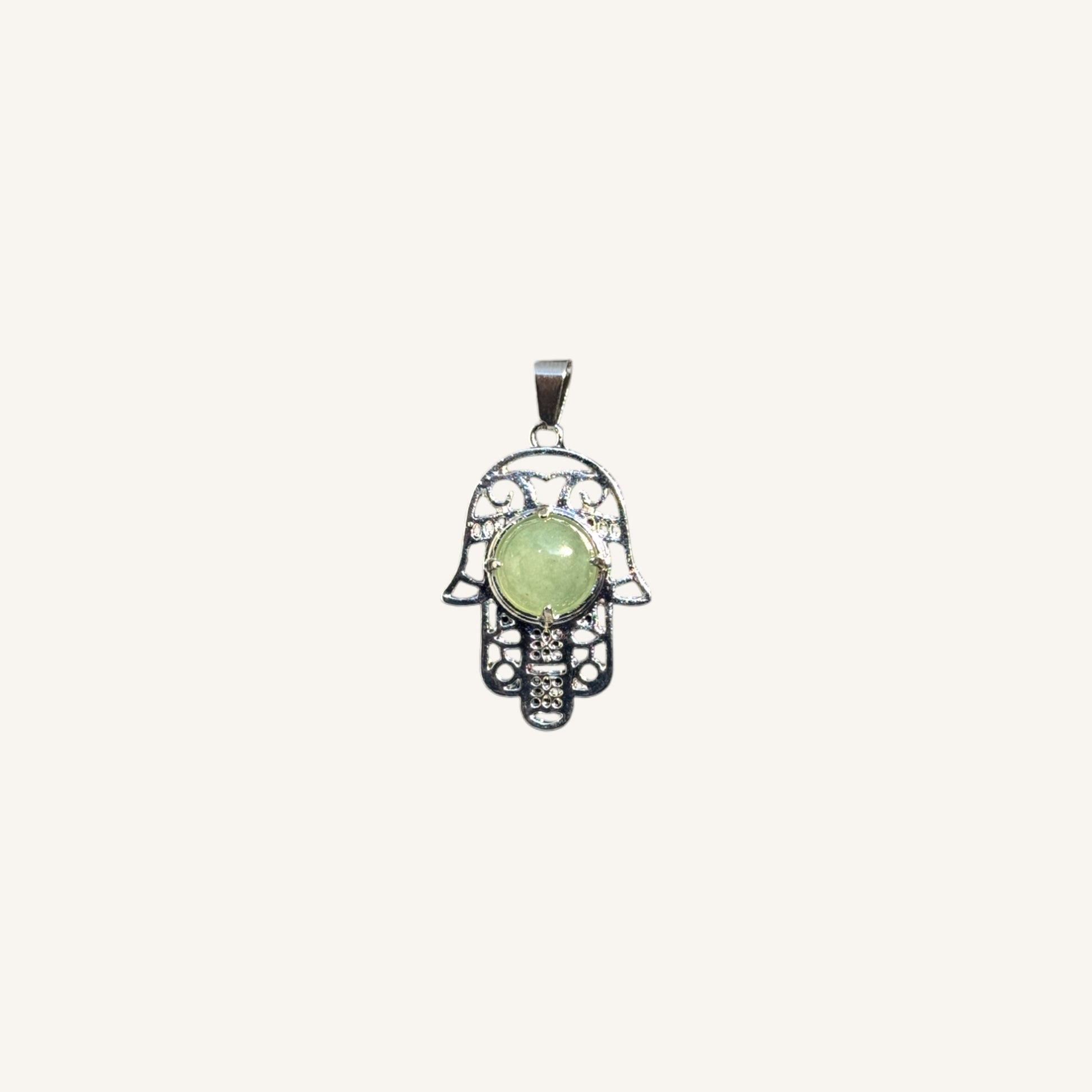 Aventurine Hamsa Pendant