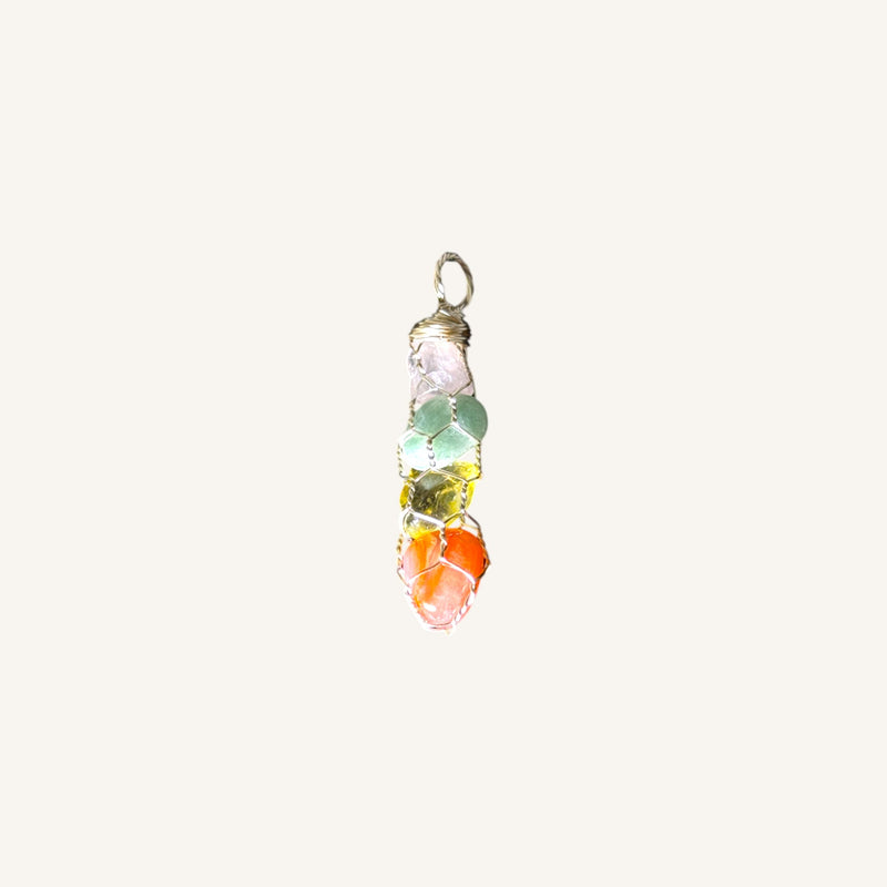 Chakra Tumbled Stone Pendant