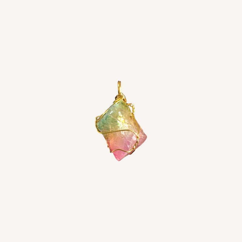 Rainbow Druzy Agate Pendant