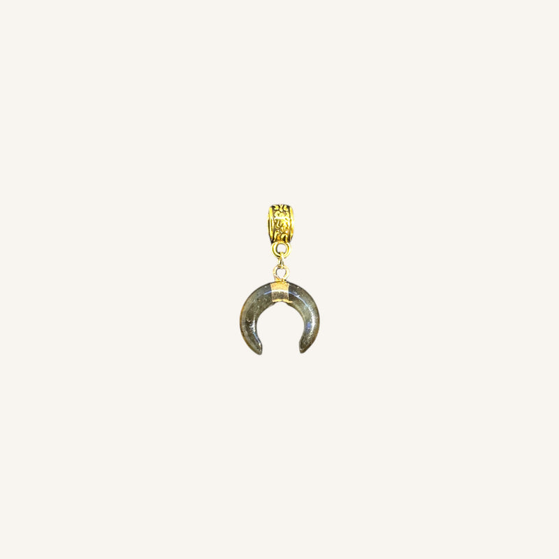 Stone Crescent Pendant