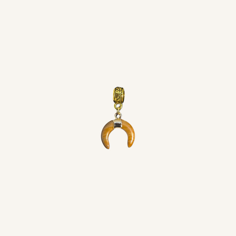 Stone Crescent Pendant