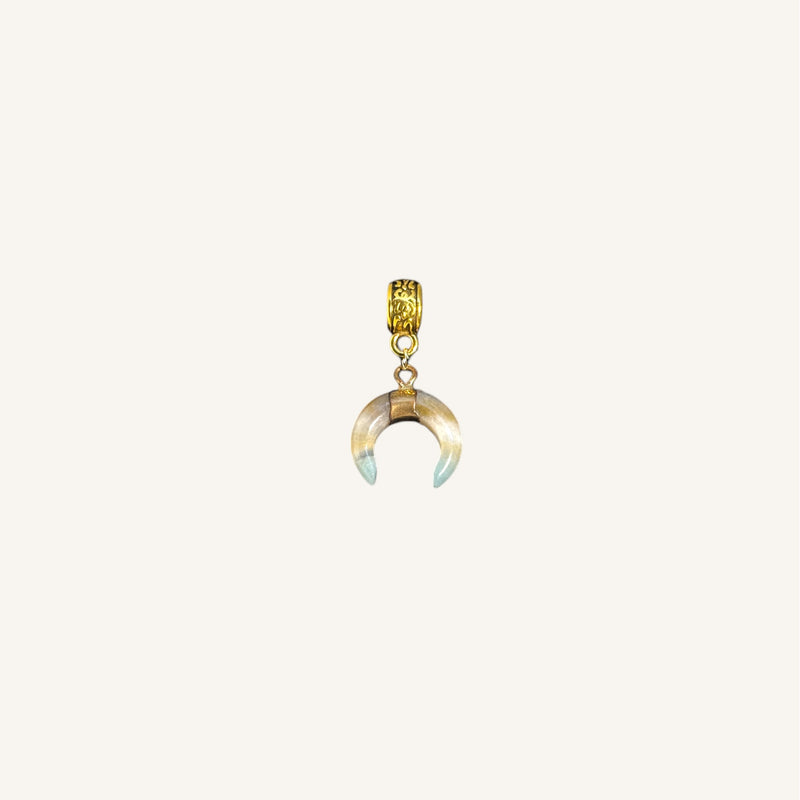 Stone Crescent Pendant