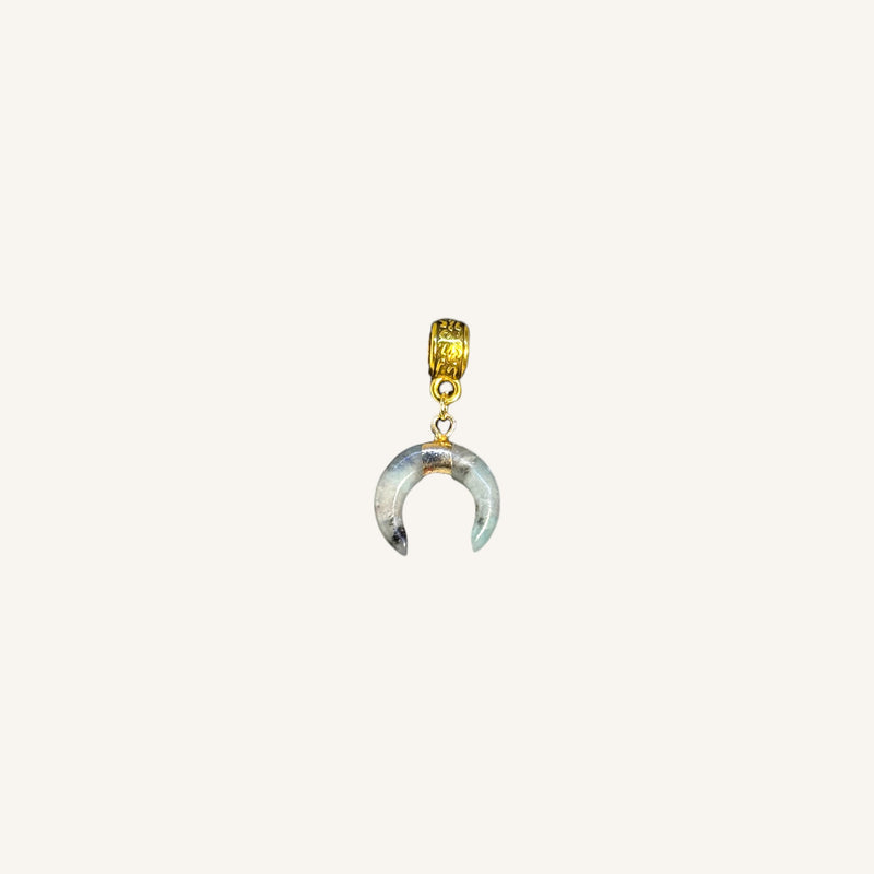 Stone Crescent Pendant