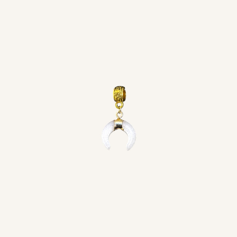 Stone Crescent Pendant