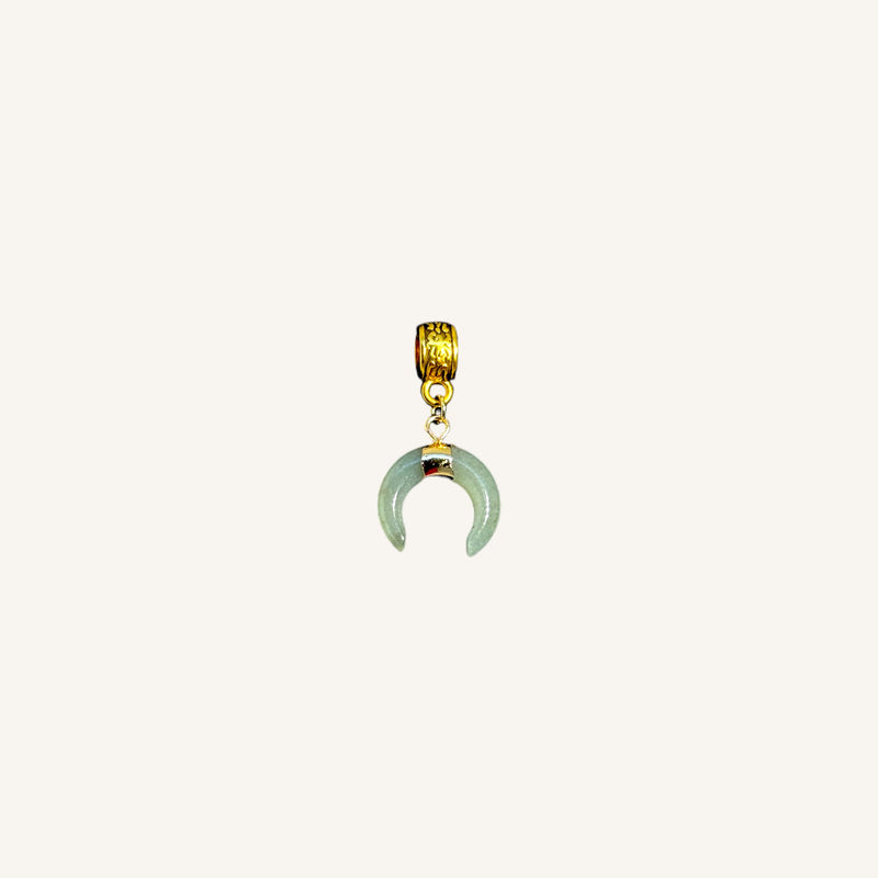 Stone Crescent Pendant