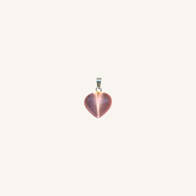 Mini Heart Shaped Stone Pendant