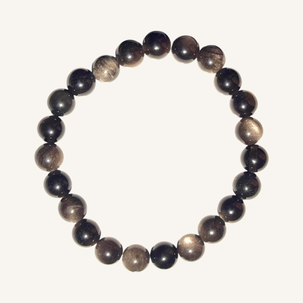 Obsidian Beaded Bracelet