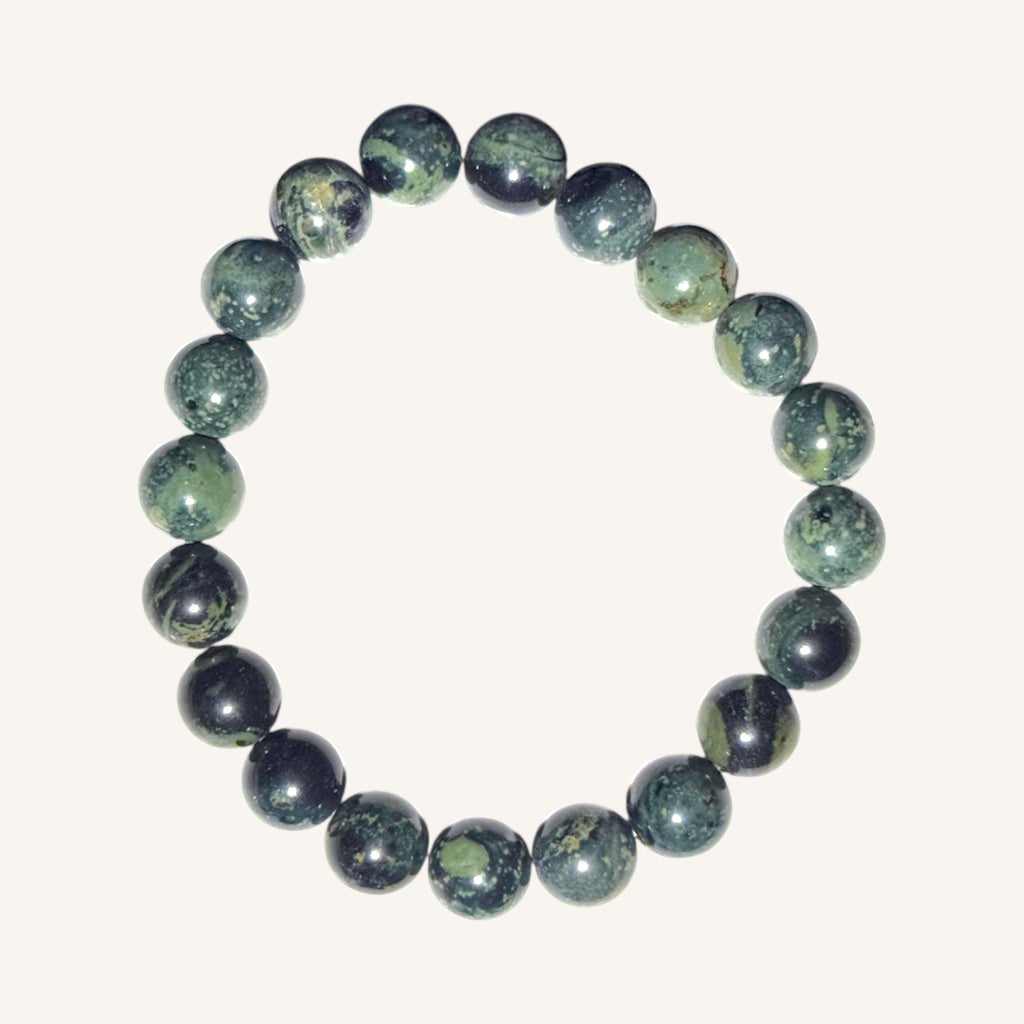 Moss Agate Beaded Bracelet