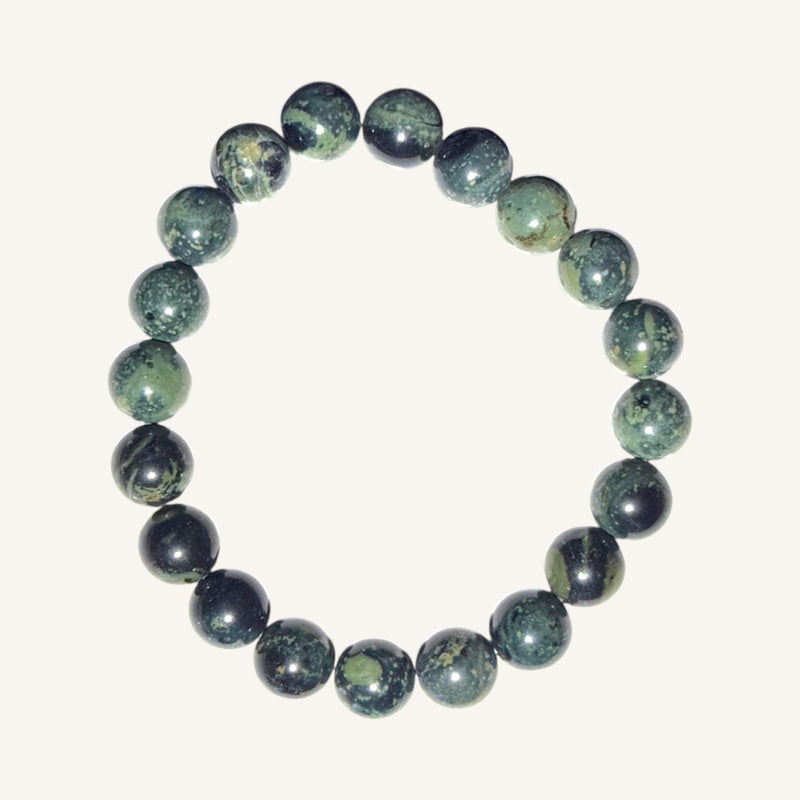 Moss Agate Beaded Bracelet