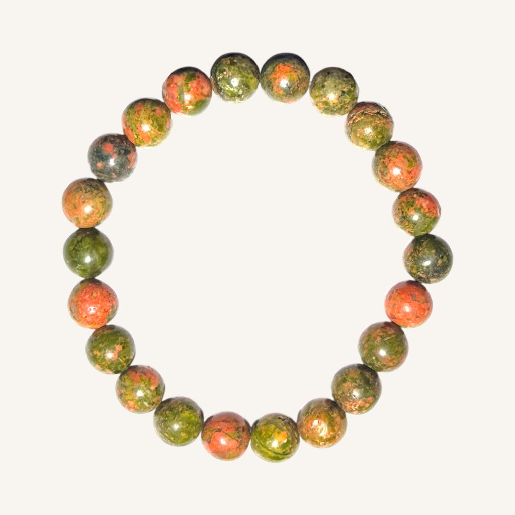 Unakite Beaded Bracelet