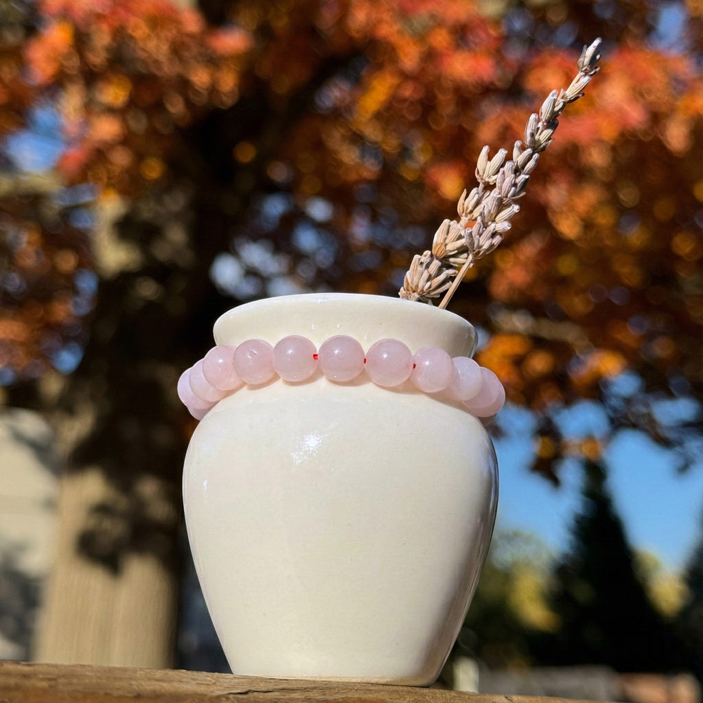 Rose Quartz Beaded Bracelet