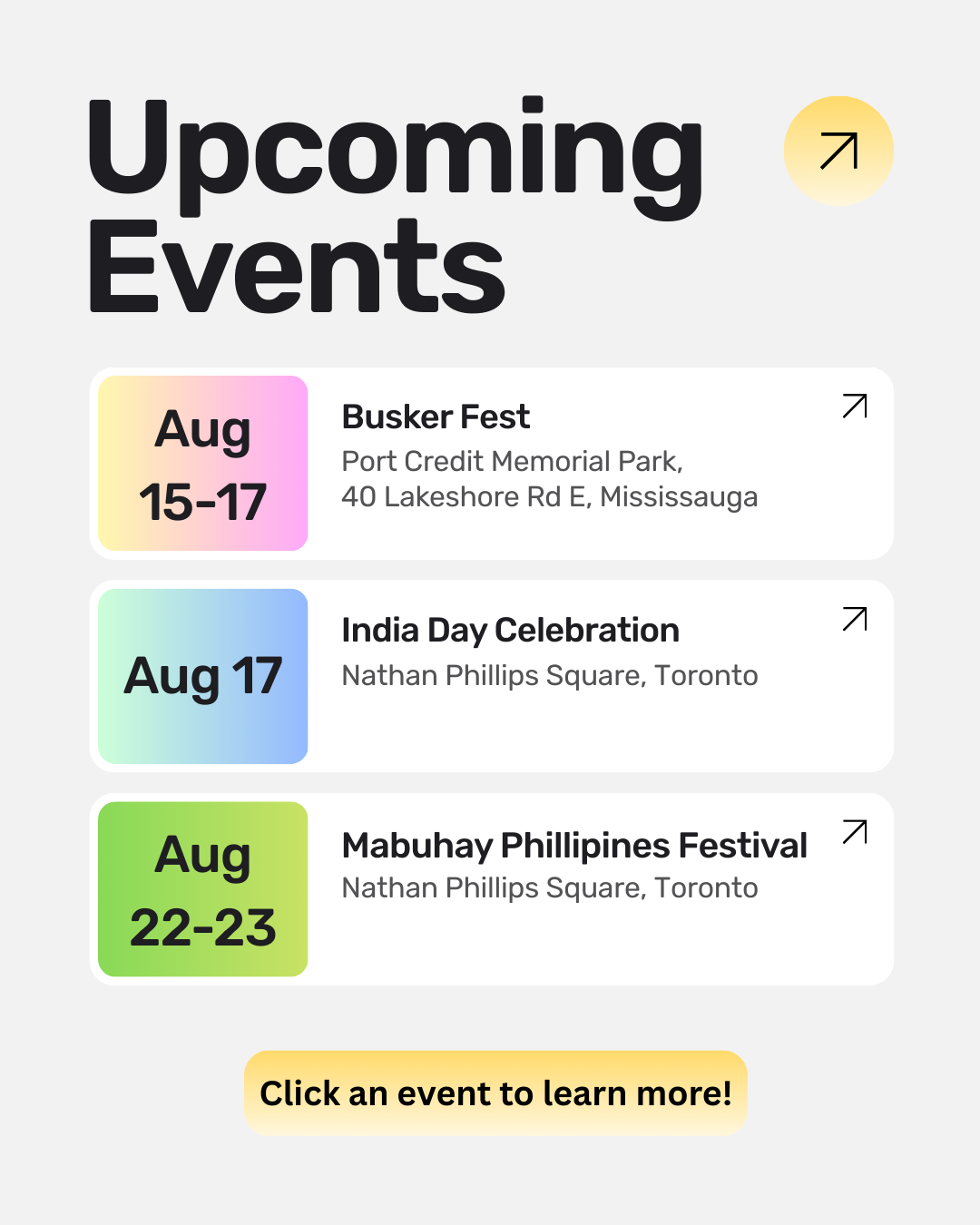 Canlish Events